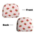 thumbnail image 6 of Kdxio Strawberry Pattern Print 2 Piece Car Head Rest Covers Set Auto Front/Rear Seats Headrest Cover Universal Fit Most Cars,Sedan, SUV, 6 of 9