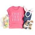 thumbnail image 2 of Easter T Shirt for Women Crew Neck Short Sleeve Happy Easter Bunny Spring Hunt Eggs Rabbit Coquette Bow Carrot Cute Pullover T-Shirt, 2 of 4