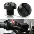 thumbnail image 3 of Miulika 2 Pcs M10x1.25 Rearview Mirrors Thread Hole Plug Screw Bolts - Black Positive, 3 of 8