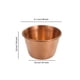thumbnail image 5 of Moyic Taza de salsa de inmersión 304 de acero inoxidable apilable 4oz porción de condimento bebida lavable suministro de de condimento de Cocina y Comedor Oro rosa pequeño Moyic HA065211-04, 5 of 6
