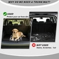 thumbnail image 4 of COEQINE Universal Trunk Liner for Dogs Cats, All Season Washable Cargo Cover Heavy Duty Rear Trunk Mat for for SUV Sedan Truck, 29" x 39", Deer American Flag Black, 4 of 7
