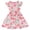 Pink, variant on Girls Dresses Dance Kids Summer A Line Draped Pleat Flying Sleeve Lemon Print Knee Length Crew Neck Short Sleeve Baby Toddler Princess Dress & Sundress