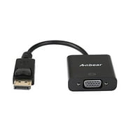 Display Port to VGA,Anbear Displayport to VGA Converter Gold Plated (Male to Female) for DisplayPort Enabled Desktops and Laptops to VGA Converter Connect Displays