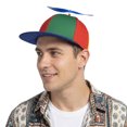 thumbnail image 5 of TOPTIE Propeller Hat Unisex Baseball Cap Colorful Hat-FB Green-Adult, 5 of 8