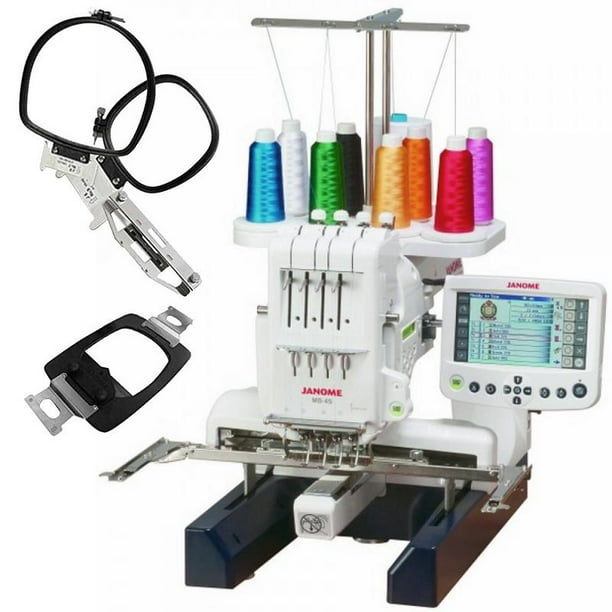 Janome MB4S FourNeedle Embroidery Machine with included Hat Hoop