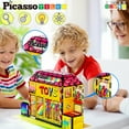 thumbnail image 3 of Bloque de construcción magnético, juguete, PicassoTiles, 60 piezas, tema de tienda, 3 of 7