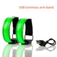 thumbnail image 1 of Brazalete luminoso LED recargable por USB, pulsera reflectante LED, banda luminosa, pulsera luminosa para correr de noche, accesorios de animación, 1 of 5