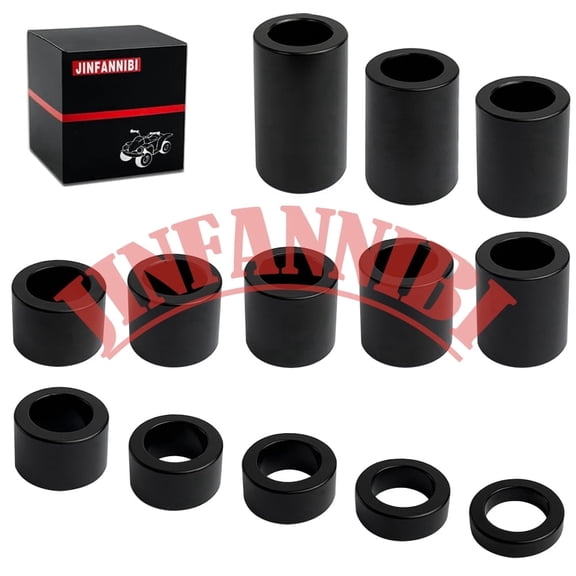 13 pieces with an outer diameter. 1-1/8" wheel spacer kits compatible with 3/4" axles for Harley motorcycles, custom floats, shredders CNC 6061 alloy aluminum black