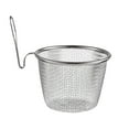thumbnail image 4 of Colador de malla para ollas calientes, colador de acero inoxidable con asa para hervir pasta Grande, 4 of 9