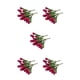 thumbnail image 3 of Ramo de flores artificiales de tulipanes Yuarrent 2 uds simulación nupcial color púrpura, 3 of 6