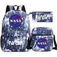 thumbnail image 2 of BoLaKe Sac à Dos Quotidien Imprimé de la NaSa, Résistant à l'Eau, pour l'Extérieur – Sac de Jour Léger pour Voyage, Randonnée, Bleu Éclair, 2 of 9