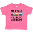 thumbnail image 3 of Inktastic My Uncle Still Plays with Trains Boys or Girls Baby T-Shirt, 3 of 5