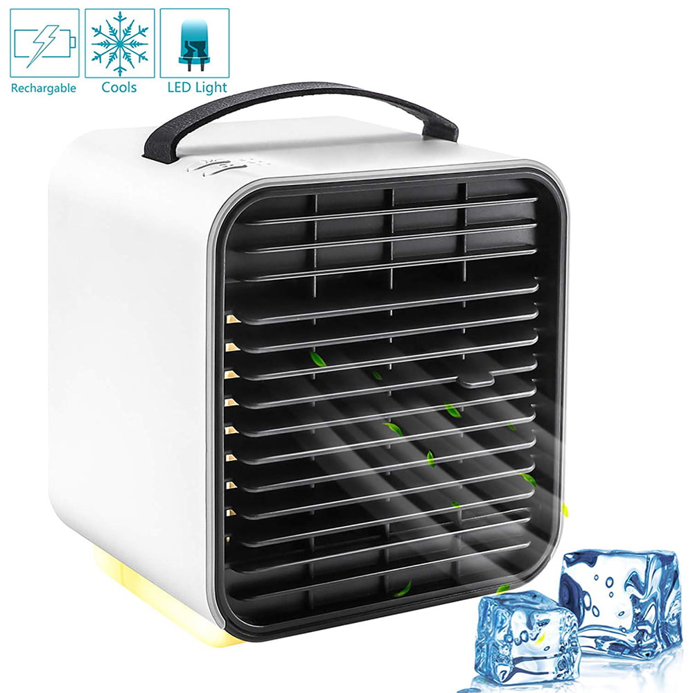 Mini Air Cooler Fan Portable Air Conditioner Fan Left and Right Shake Head 45° TedGem Air Cooler Portable Home Mobile Air Conditioners for Home 3 in 1 Fan/Humidifier/Conditioner for Office 