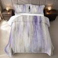 thumbnail image 2 of Erosebridal Aesthetic Watercolor Twin Coverlet Set, Purple Gray Twin Coverlet Set, Reversible 2-Piece 1 Bedspread and 1 Pillowcase, 2 of 7