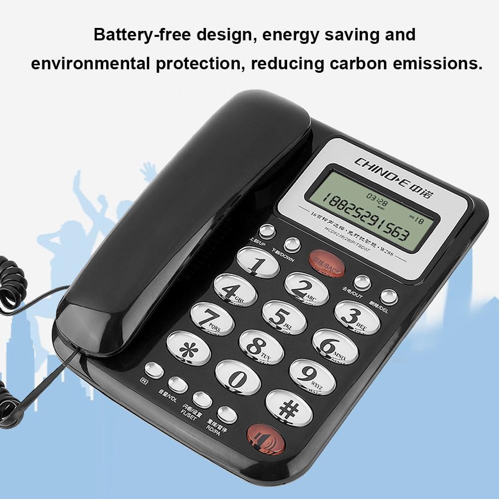 OTVIAP W288 Home Fixed Telephone Desk Phone Mobile Home Office Desktop