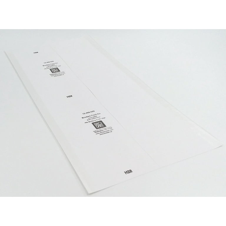 25 (twenty-five) sheets Brodart Fold-On Lo-Luster Book Jacket Covers - 9  1/2 x 20