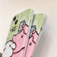 thumbnail image 5 of Funny Cartoon Pig Sheep Selfie Soft Phone Case Compatible with iPhone Case (Green,iPhone 13), 5 of 6