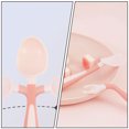 thumbnail image 4 of Juego de cucharas, tenedores y cubiertos de entrenamiento para niños de Hekezhi (rosa), 4 of 5