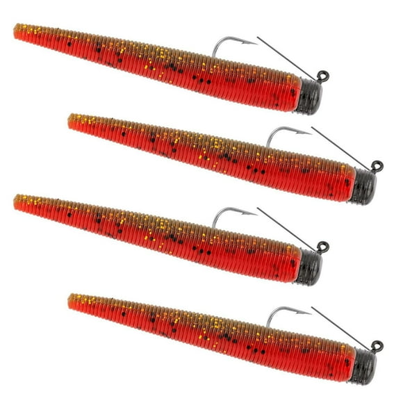 Matzuo MZMFW18-MC Ned Rig sans mauvaises herbes 1/8 oz Fondu Craw 4pk Ned Rig sans mauvaises herbes,