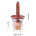 thumbnail image 4 of Brush*1, Bottle*1 Oil Dispenser Bottle with Silicone Brush Silicone Brush Oil Bottle Kitchen Silicone Basting Brush Oil Brush for Cooking Baking Grilling Butter Bbq, 4 of 4