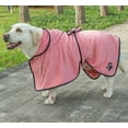 thumbnail image 1 of Albornoz para mascotas de microfibra, temu, toalla de baño absorbente de secado rápido, ropa para perros con garra, 1 of 4