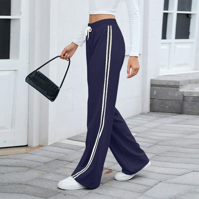 BRDFRL Y2K Vintage Track Pants Women Low Waist Side Striped