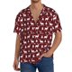 thumbnail image 1 of Fotbe Christmas And New Year Camisa Estampada de Manga Corta para Hombre, Casual de Verano, Estilo Playero, Sin Arrugas-Large, 1 of 5