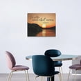 thumbnail image 6 of Give It To God And Go To Sleep Sign Wall Art Lake Mountain Pictures Wall Decor Christian Canvas Prints Posters Framed Artwork Paintings Home Decorations for Kitchen Living Room Bedroom 16"x12", 6 of 6