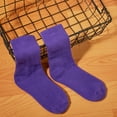 thumbnail image 2 of QIYAA 3 Pairs Womens Socks, Solid Color Crew Socks Cotton Athletic Socks Ankle-High Sports Socks, 2 of 8