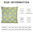 thumbnail image 5 of Nawypu  Aqua Throw Pillow Cushion Cover, Retro Circles Inner Dots 60s 70s Inspired Horizontal Art, Decorative Square Accent Pillow Case, Yellow Pale Blue White Seafoam, 5 of 5