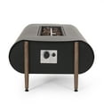 thumbnail image 3 of Romar Outdoor 50,000 BTU Rectangular Fire Pit (No Tank Holder), Dark Gray and Wood Pattern, 3 of 9