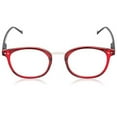 thumbnail image 5 of In Style Eyes Modern Oval Clear Frame Readers Red +2.00, 5 of 9