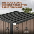thumbnail image 5 of Bapipro 3'x 3' Outdoor Storage Shed, Metal Tool Shed with Lockable Door for Backyard, Garden & Patio, Brown, 5 of 8