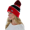 thumbnail image 2 of ToBeInStyle Unisex Soft Stretchy Beanies - Cali Print - Red W/Black Stripe - One Size, 2 of 5