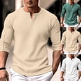 thumbnail image 4 of Mens Quarter Button Down Long Sleeve Solid Classic Dress Shirt Slim Fit Pullover, 4 of 5