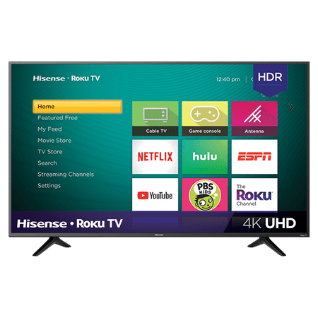 Restored Hisense 43" Class 4K (2160p) HDR Roku Smart TV (Refurbished)