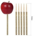 thumbnail image 6 of sunsanly 4Pcs Apples Stick Xmas Theme Shiny Decorative Wooden Bling Candy Apples Fruit Bamboo Sticks Festival Supplies, 6 of 8