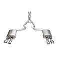 thumbnail image 1 of Corsa Performance Exhaust System Kit 21265 Xtreme Valve Cat Back System; 304 Stainless Steel; With Mufflers; 3 Inch Pipe Diameter; Dual Exhaust With Quad Exit; Dual Rear Exit, 1 of 1