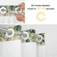 thumbnail image 3 of No Hook Shower Curtain with Snap in Liner, Farmhouse Cow Spring Flower Waterproof Fabric Bathroom Curtain Mesh Top Window, Rustic Eucalyptus Leaf Retro Linen Shower Curtains 36x72in, 3 of 9