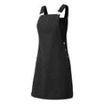 thumbnail image 6 of HJYCHN Women's Solid Corduroy Loose Fit Sleeveless Strap Maxi Dress for Everyday Casual Wear Comfort and Style Black M, 6 of 8