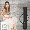 thumbnail image 4 of CATIEBYE Convenient Carrying Black Oxford Fabric Flute Case with Adjustable Strap for Musicians, 4 of 6