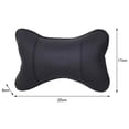 thumbnail image 3 of PU Leather Car Seat Headrest Restraint with Breathable Mesh, Neck Protection and Safety Features for Drivers, 3 of 8