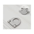 thumbnail image 1 of Manija de puerta de aluminio minimalista moderna, 5 uds., armario de zapatos negro americano, extensión de puerta de armario de ropa (blanco S), 1 of 4