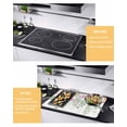 thumbnail image 3 of nqOlkjepod Large Induction Cooktop Protector Mat 28.5"x20.5", Spring Flowers Stove Top Covers for Electric Stove, Colorful Botanical Floral Leaves Vines Stove Burner Cover Mats Stove Cover, 3 of 8