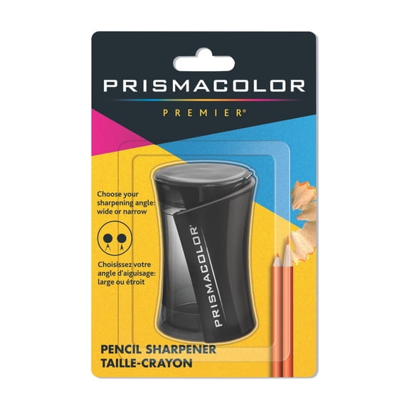Prismacolor Premier Pencil Sharpener, Two Holes, Handheld, Black, 1 Count