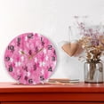 thumbnail image 6 of GZHJMY Valentine's Day Star Wall Clock, Silent Non Ticking Battery Operated Round PVC Clock for Kitchen Office School Home Decorative, 6 of 7