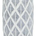 thumbnail image 5 of DecMode 16" Gray Ceramic Vase with White Diamond Pattern, 5 of 12