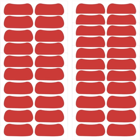 60 Pairs Customizable Eye Black Stickers - Sports & Spirit Parties Face Decals for Football, Baseball, Softball, Team Events