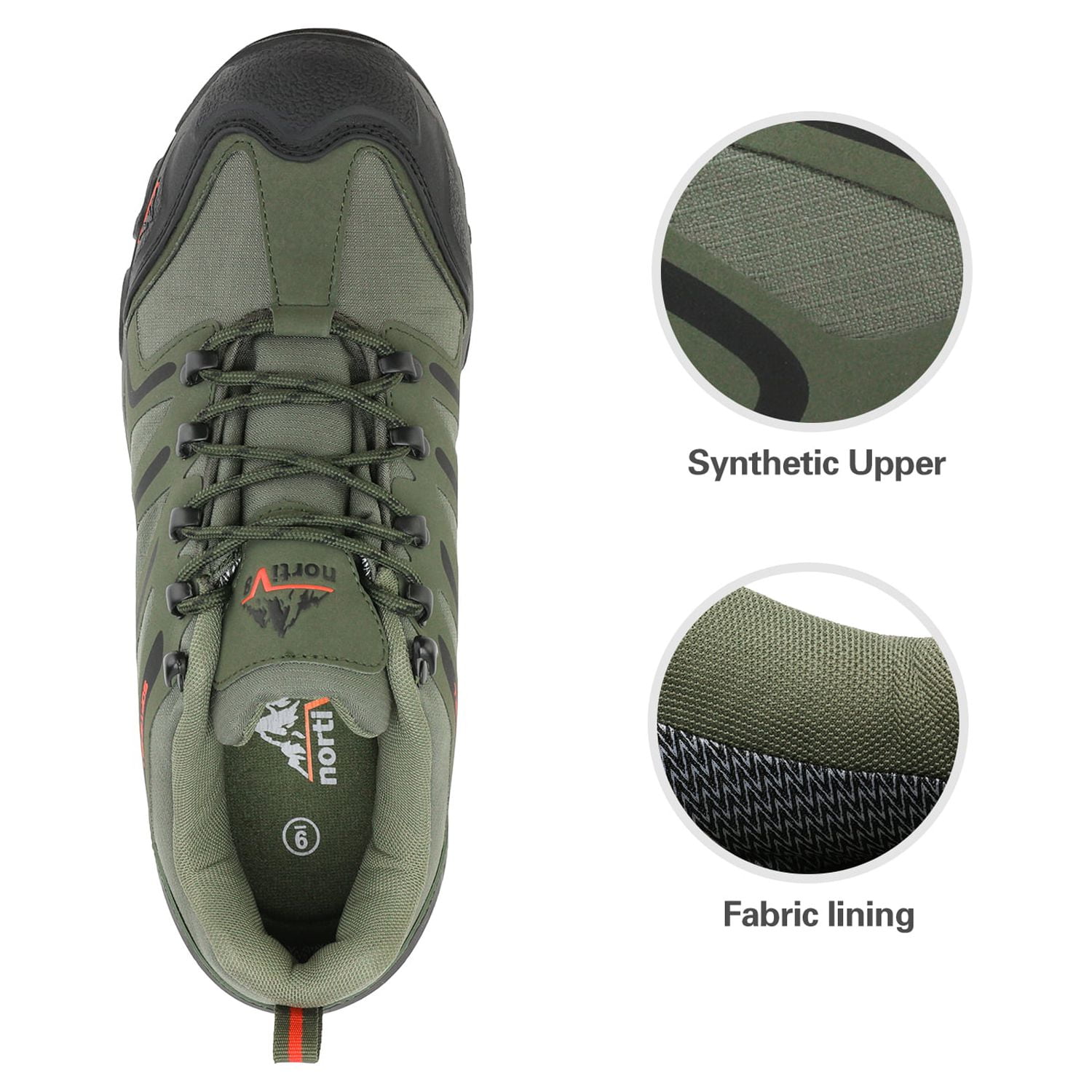 BURUDANI Men's Low Top Waterproof Outdoor Hiking Backpacking Work Boots Shoes