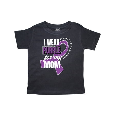 

Inktastic Chronic Pain I Wear Purple For My Mom Gift Toddler Boy or Toddler Girl T-Shirt